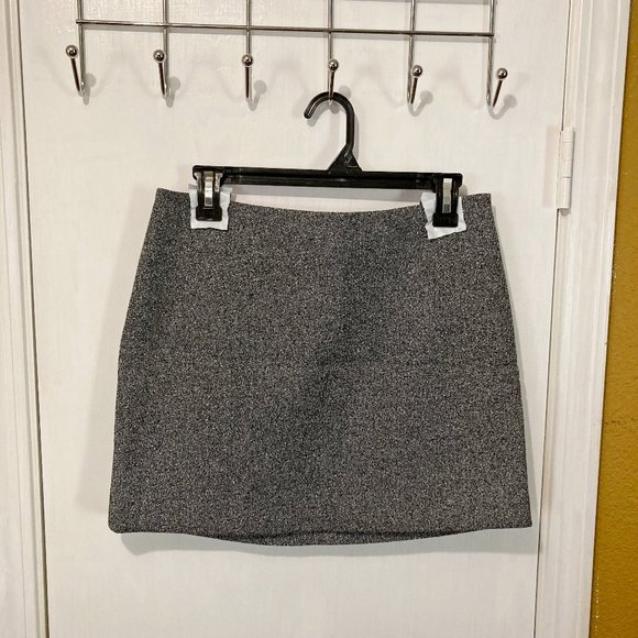 "T" by Alexander Wang size 10 marled knit stretch hot pink mesh lined skirt